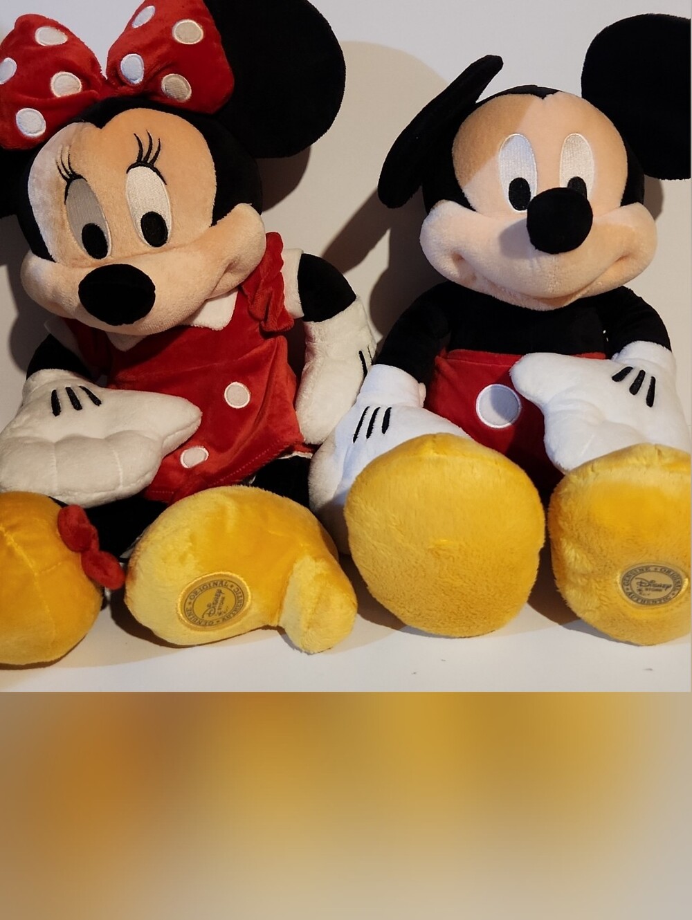 Disney Minnie and Mickey Plush Duo Authentic Disney
